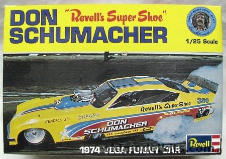 Revell 1/25 Super Shoe Funny Car 1974 Vega Body - Don Schumacher, H1453 plastic model kit